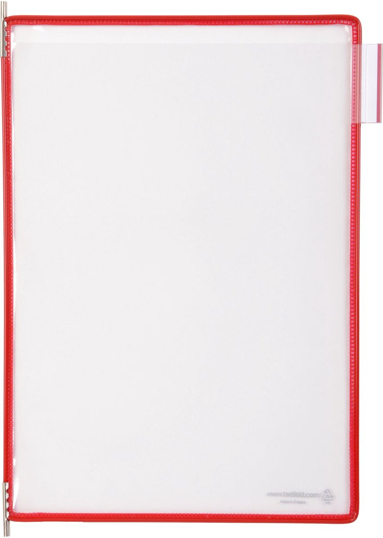 Présentoir Tarifold sac tarifold t-display rouge