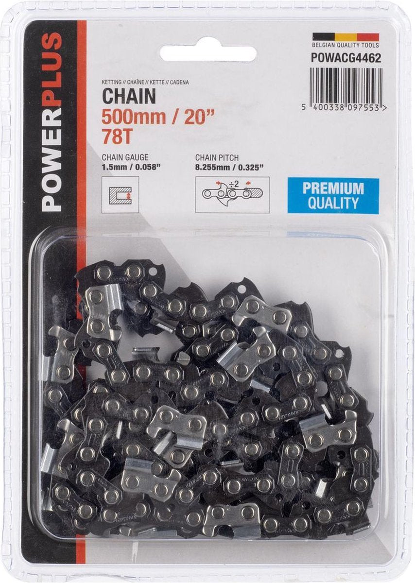 Chaîne Powerplus powacg4462 - 20 - 500 mm - 78 dents - premium