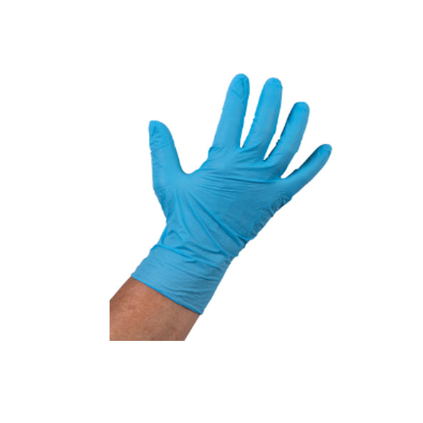 Gant confort nitrile bleu non poudré xl (100 pièces)