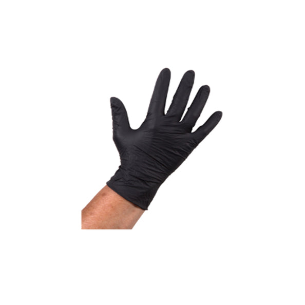 Gant confort nitrile noir non poudré l (100 pièces)