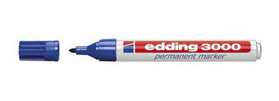 Marqueur permanent Edding 3000 (bleu)