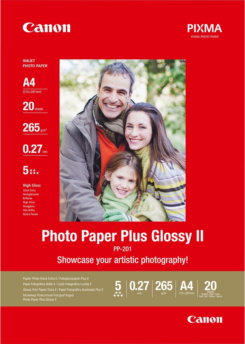 Canon pp-201 - papier photo a4 20 feuilles