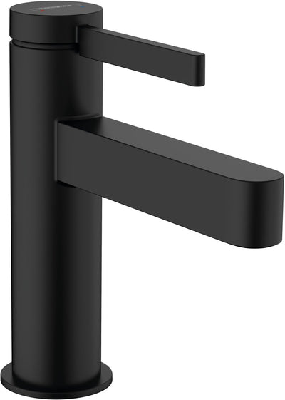 Hansgrohe finoris - mitigeur de lavabo - avec bouchon de vidange - 100 mm - noir mat