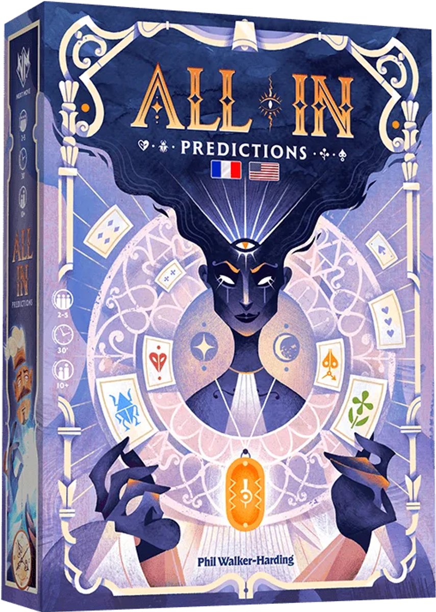 Jeu de cartes Asmodee tout compris ! prédictions jeu de stratégie rouge.