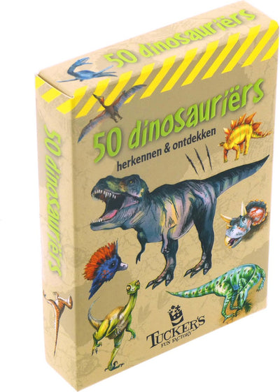 Jeu de cartes amusant de Tucker's Factory - Reconnaissez 50 dinosaures et découvrez