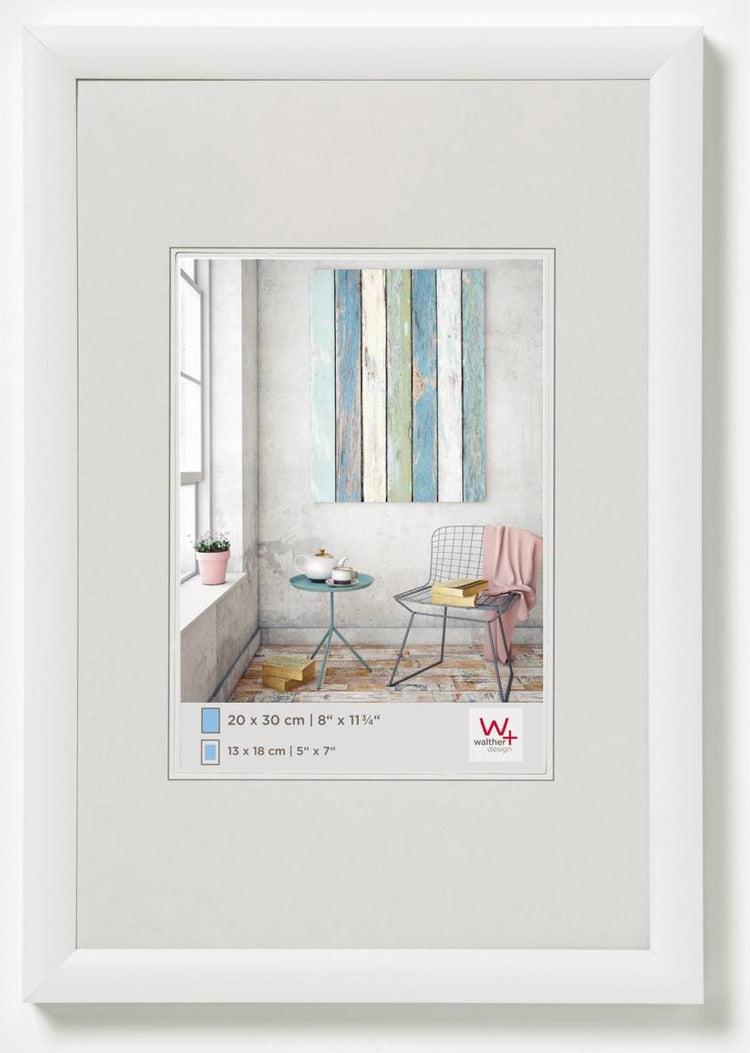 Walther trendystyle - cadre en plastique - format photo 30x40 cm - blanc