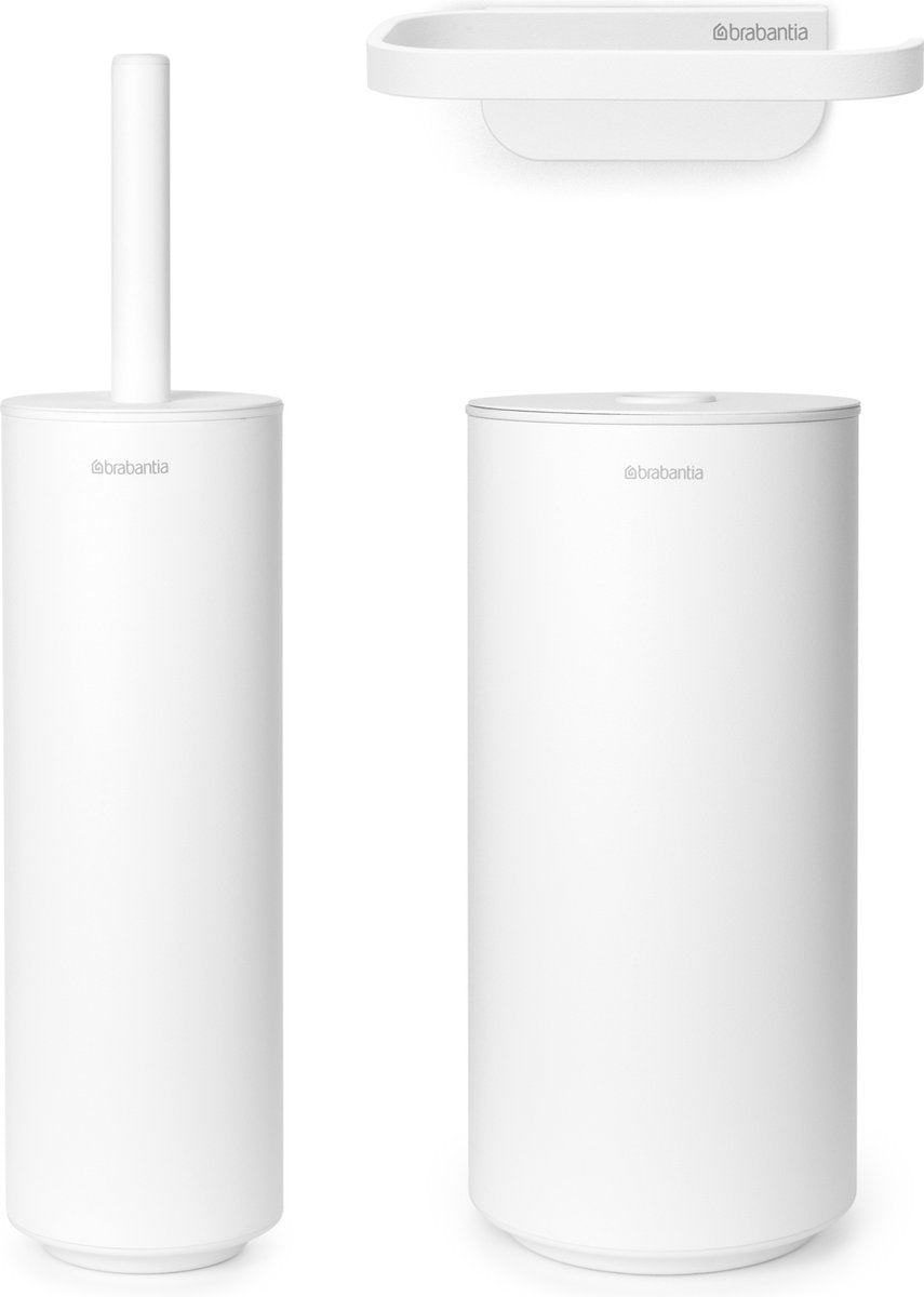 Accessoires de toilette Brabantia mindset - 3 pièces - blanc frais minéral