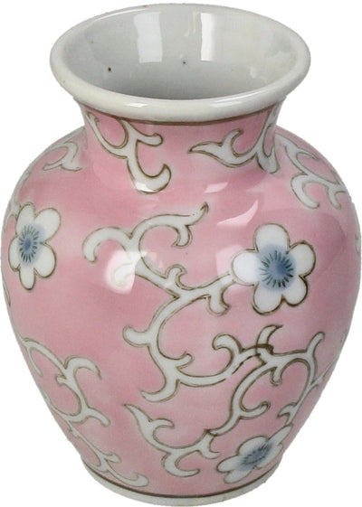 Vase collection Hd porcelaine rose 9,5x9,5x12cm