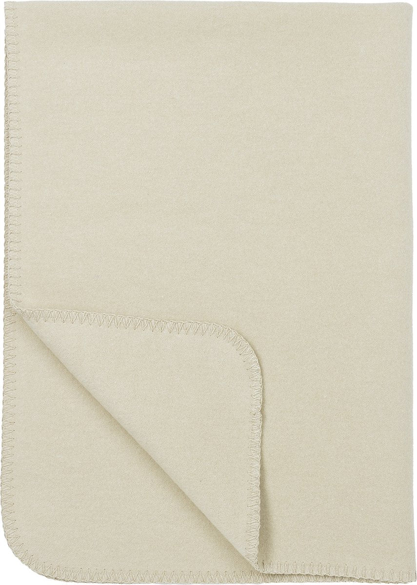 Couverture de berceau Meyco baby uni - tissée - sable - 100x150cm - 1,0 tog