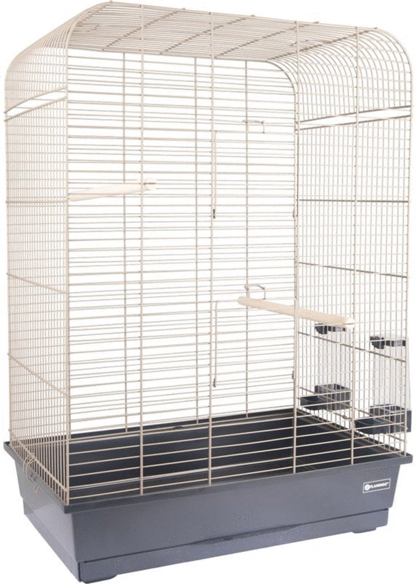 Cage à oiseaux Flamingo marja - cages à oiseaux - 54x34x75 cm métal anthracite