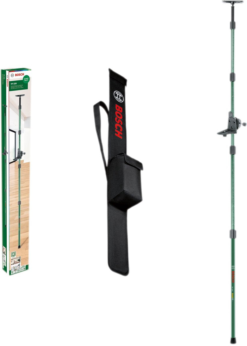 Bosch tp 320 - trépied pour outil de mesure - 10 à 320 cm - aluminium de haute qualité - avec sac de rangement