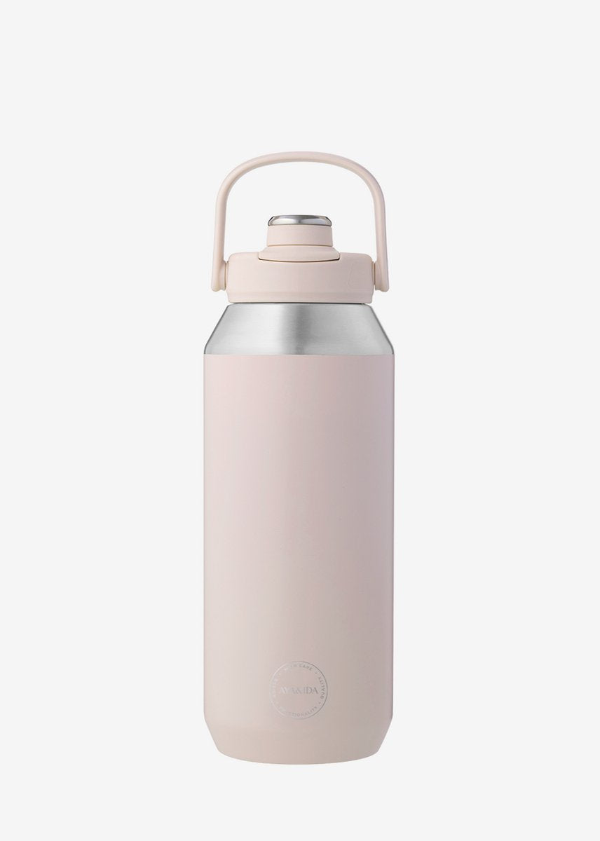 Aya ida aya ida - bouteille de sport - gourde - bouteille thermos - bouteille d'eau - acier inoxydable - 950 ml - rose tendre