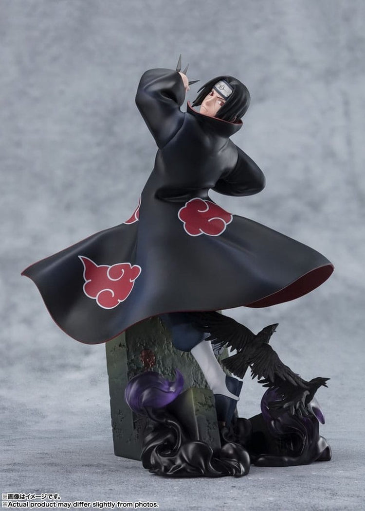 Bandai Tamashii Nations Naruto Shippuden FiguartsZero Extra Battle PVC Statue Itachi Uchiha -la lumière sombre du Mangekyo Sharingan- statue 24 cm