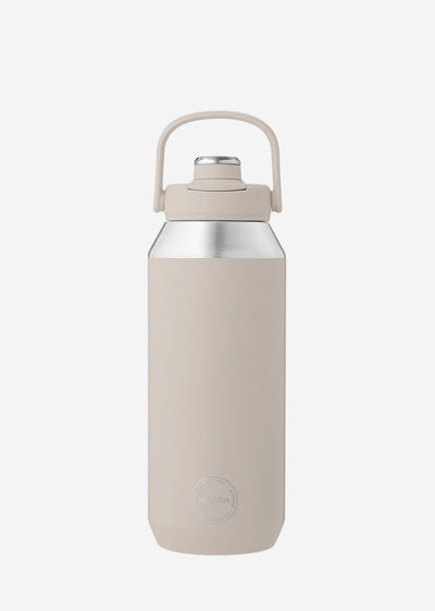 Aya ida aya ida - bouteille de sport - gourde - bouteille thermos - bouteille d'eau - acier inoxydable - 950 ml - beige crème