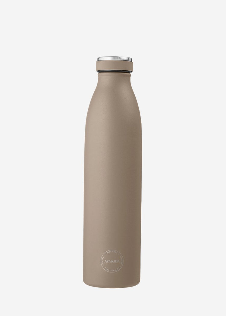 Aya ida aya ida - gourde - thermos - gourde - gourde - à emporter - 750ml - marron poussiéreux nouveau !