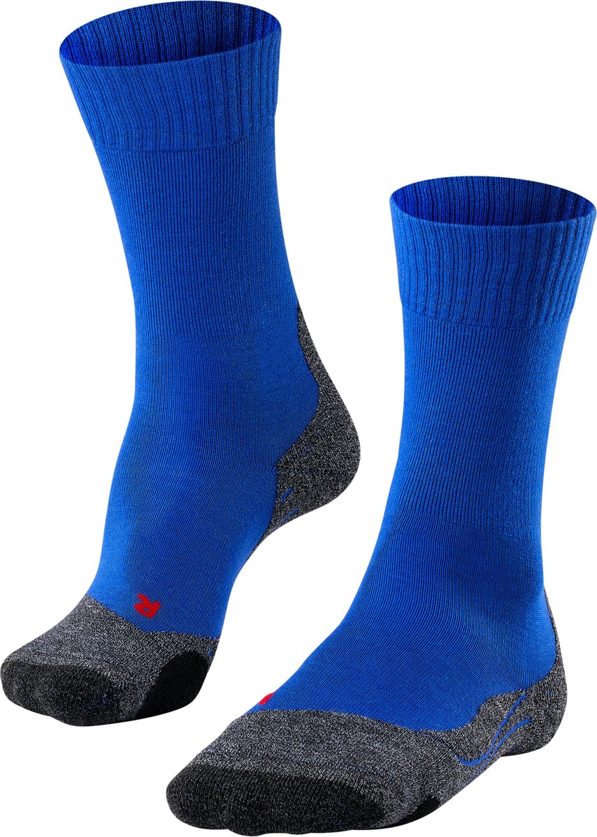 Falke tk2 chaussettes de marche en laine épaisse anti-ampoules en matériau fonctionnel hommes bleu - taille 44-45