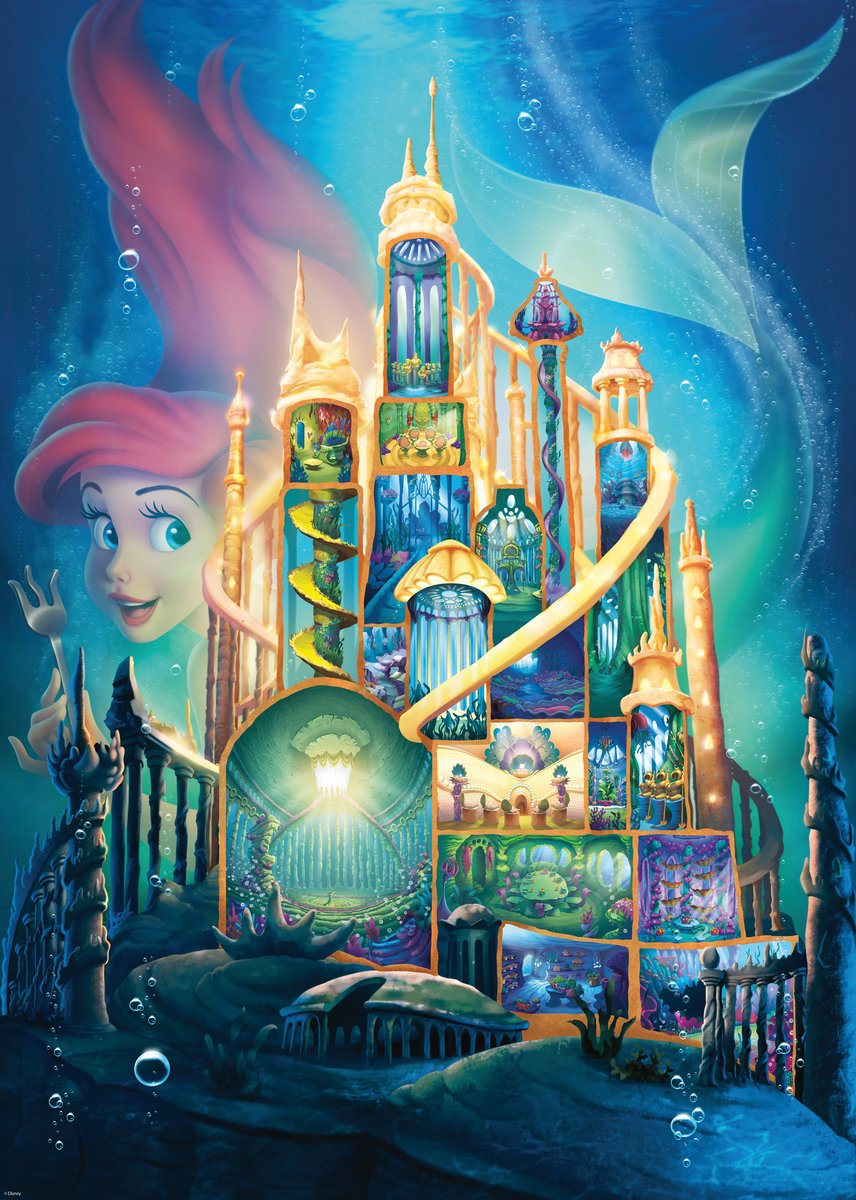 Ravensburger Puzzle Disney Castles - Ariel, 1000st.