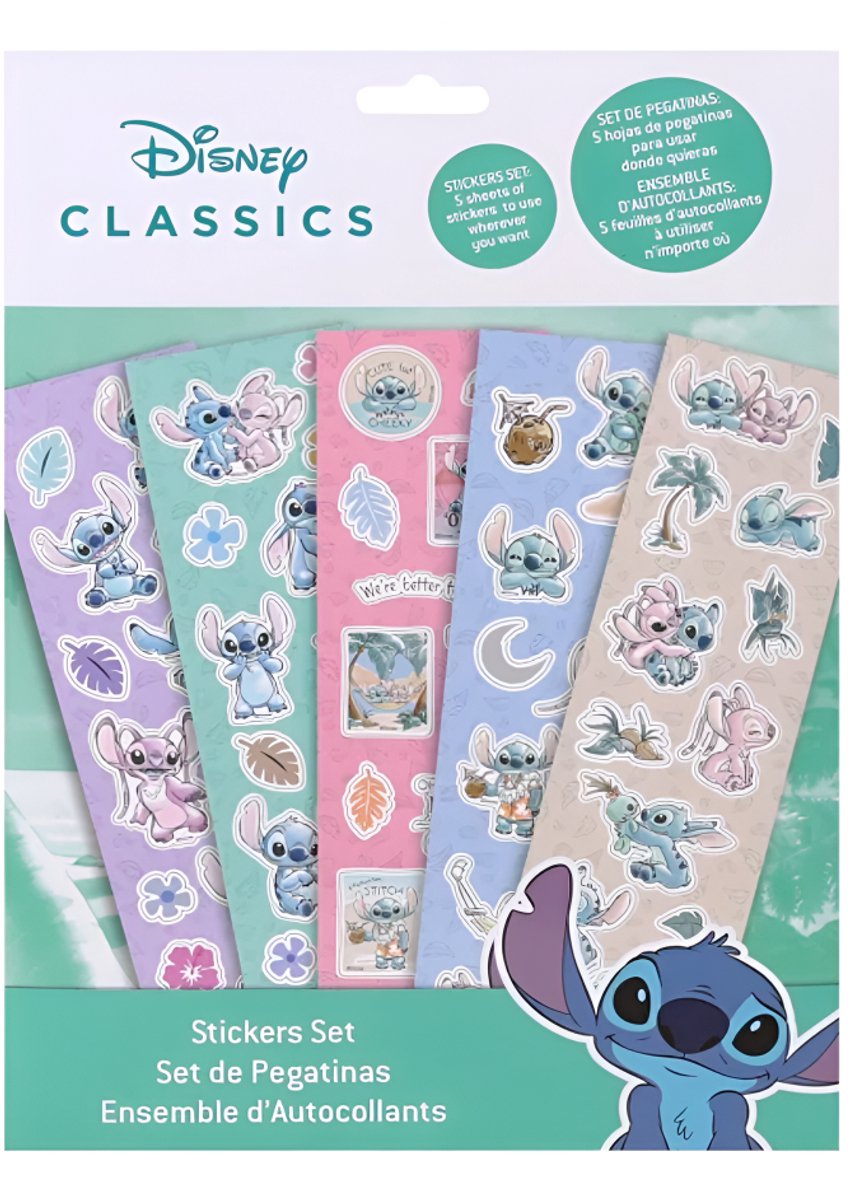 Ensemble d'autocollants au point Disney - 5 feuilles