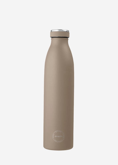 Aya ida aya ida - gourde - thermos - gourde - gourde - à emporter - 750ml - marron poussiéreux nouveau !