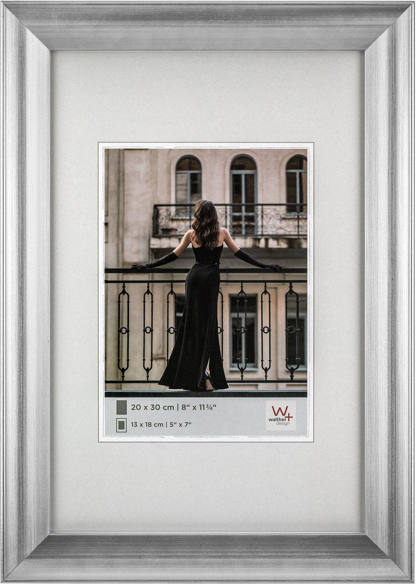 Walther Venise - cadre photo - format photo 15x20 cm - argent