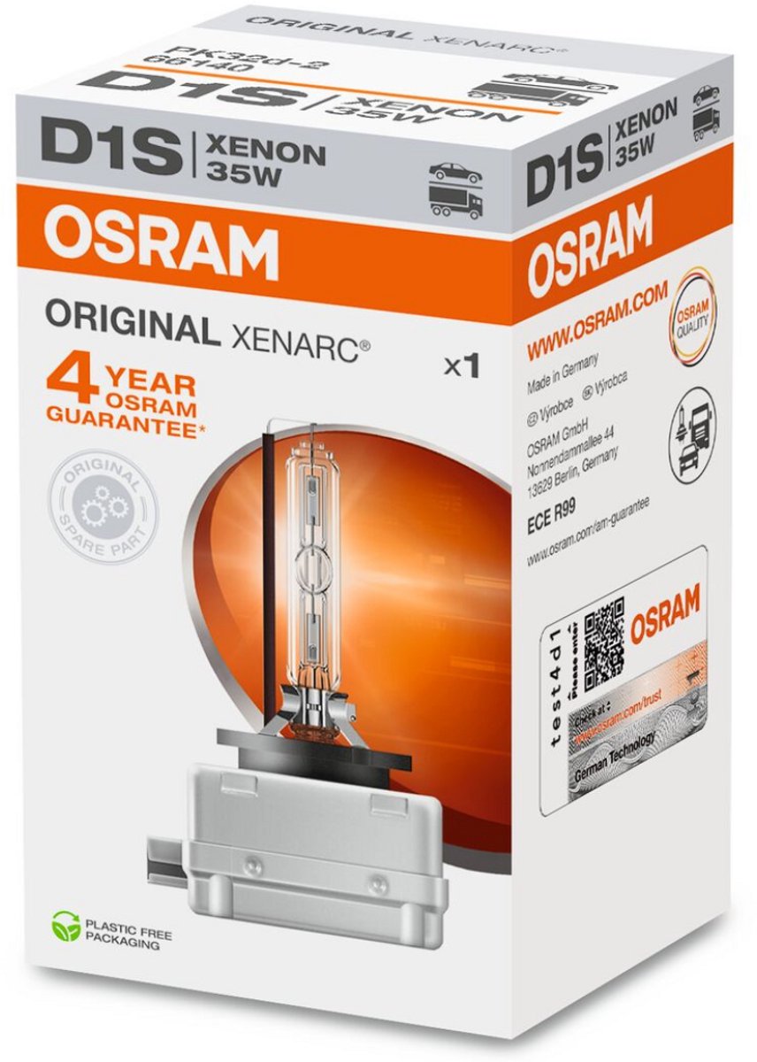 Osram 66140 lampe xénon xenarc original d1s 35 w 12 v, 85 v