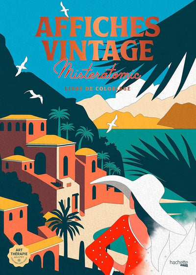 Affiches héros Hachette vintage - misteratomic - - livre de coloriage pour adultes