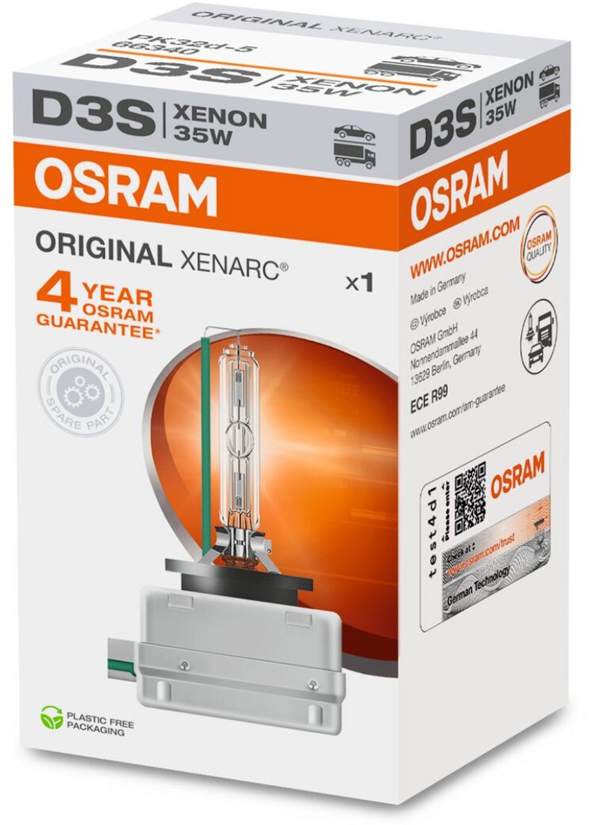 Lampe frontale Osram xenarc lampe xénon originale 42v 35w d3s xenarc