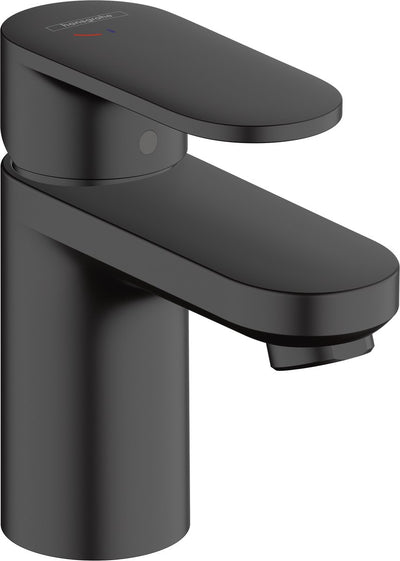 Mélange de vernis Hansgrohe - mitigeur de lavabo - commande à levier unique - démarrage à froid, économie d'énergie - sans vidage - taille 70 mm - noir mat