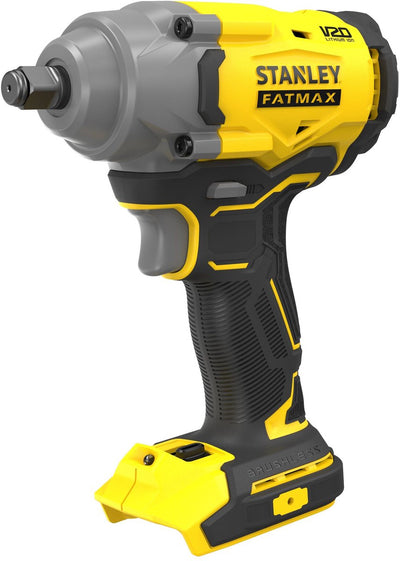 Clé à chocs sans balais Stanley Fatmax V20 18 V avec connexion à 1 ou 2 anneaux de friction (sans batterie ni chargeur) SFMCF920B-XJ