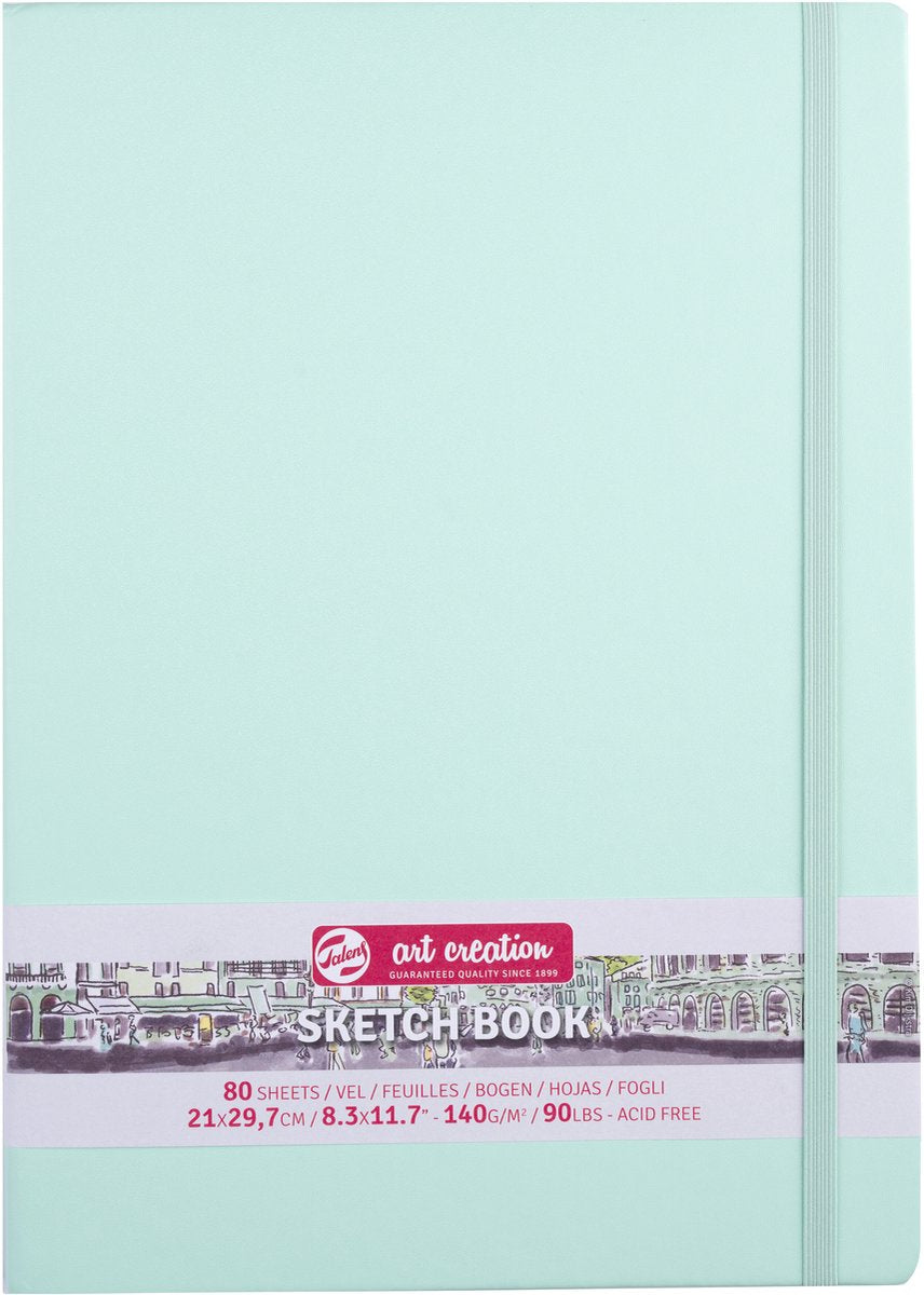 Bloc à croquis Talens art création 21x30cm - 80 feuilles - turquoise