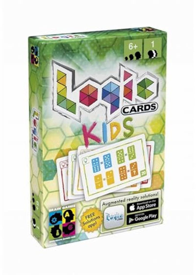 Jeux de cerveau cartes de jeu de logique pour enfants jeu éducatif vert.