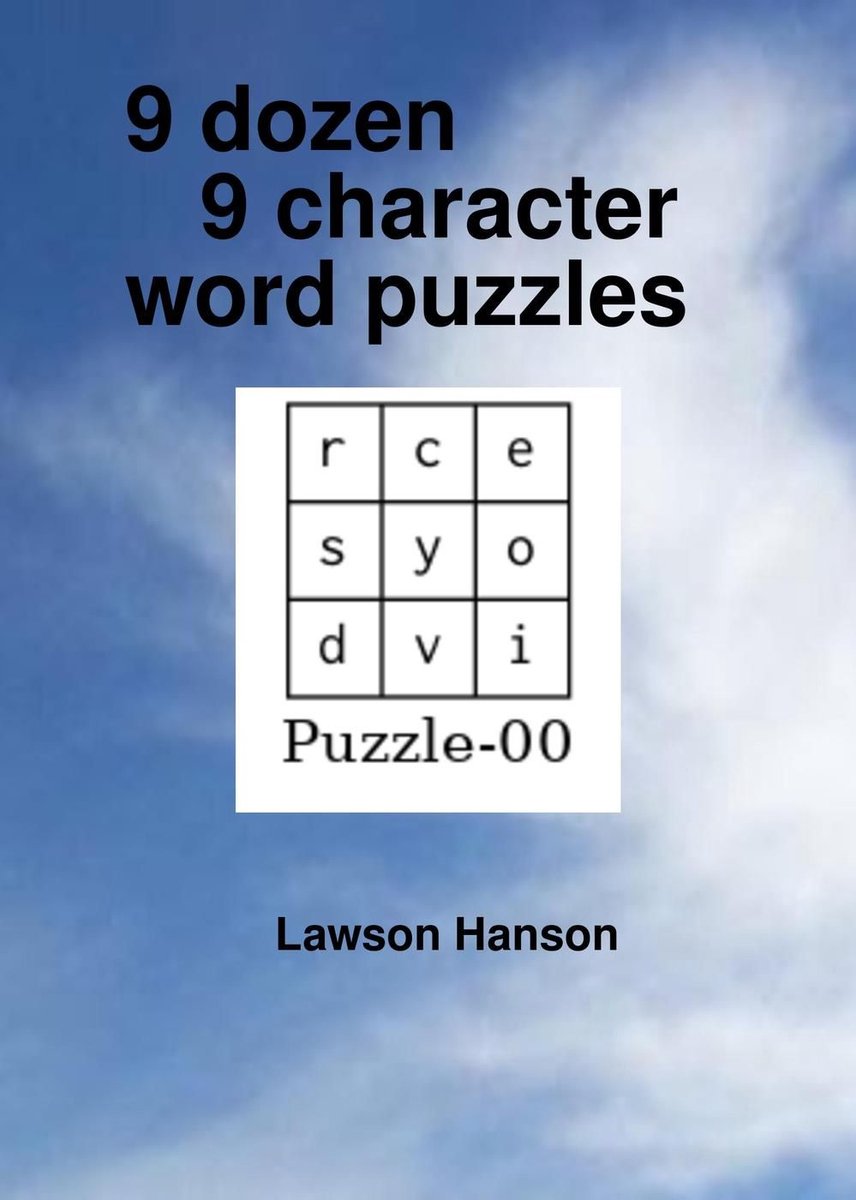 9 boîtes de puzzles de mots de 9 personnages