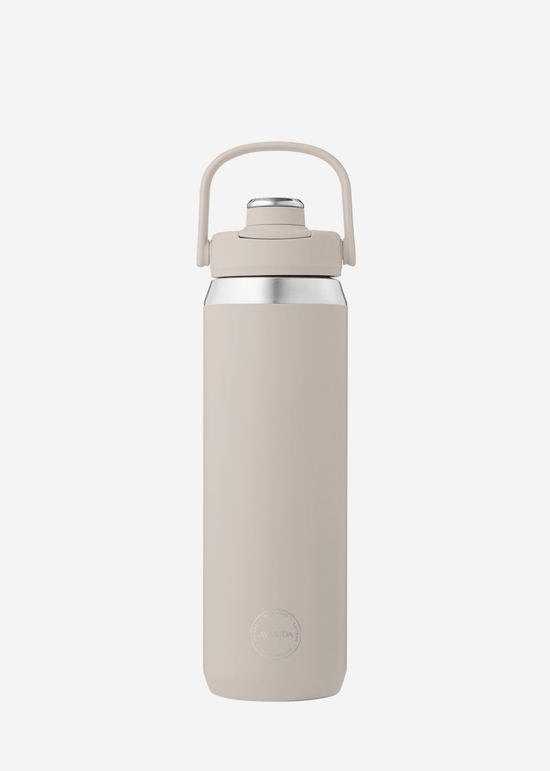Aya ida aya ida - bouteille de sport - gourde - bouteille thermos - bouteille d'eau - acier inoxydable - 700 ml - beige crème