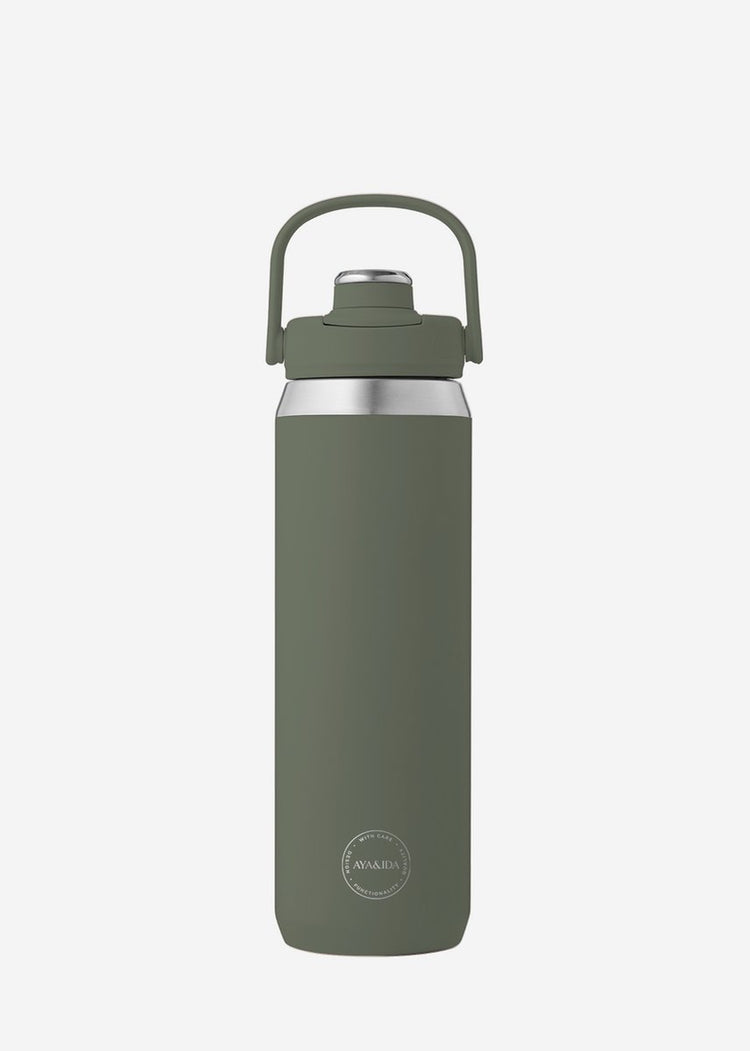 Aya ida aya ida - bouteille de sport - gourde - bouteille thermos - bouteille d'eau - acier inoxydable - 700 ml - vert tropical