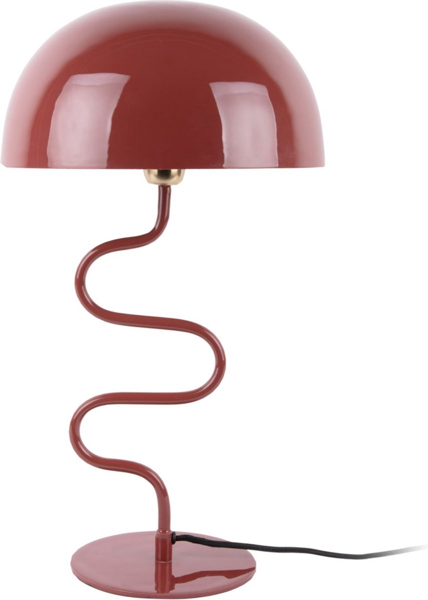 Lampe de table Leitmotiv twist - rouge - 31x31x54cm - moderne