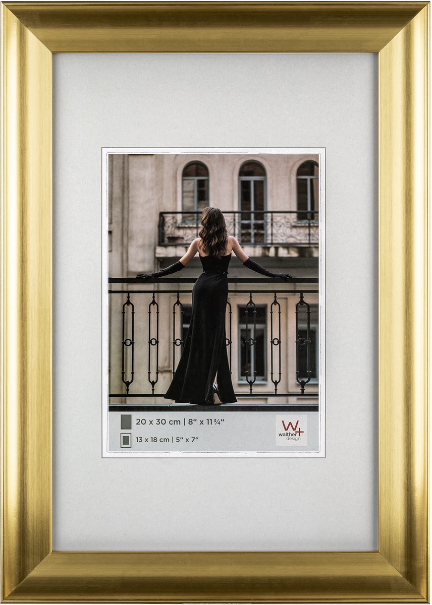 Walther Venise - cadre photo - format photo 20x30 cm - or