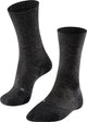 Falke tk2 laine anti-ampoules laine épaisse matériau fonctionnel chaussettes de marche hommes gris - taille 44-45