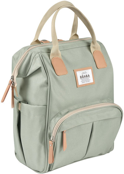 Béaba sac à dos à langer Wellington - avec matelas à langer - unisexe - isolé hydrofuge - vert sauge