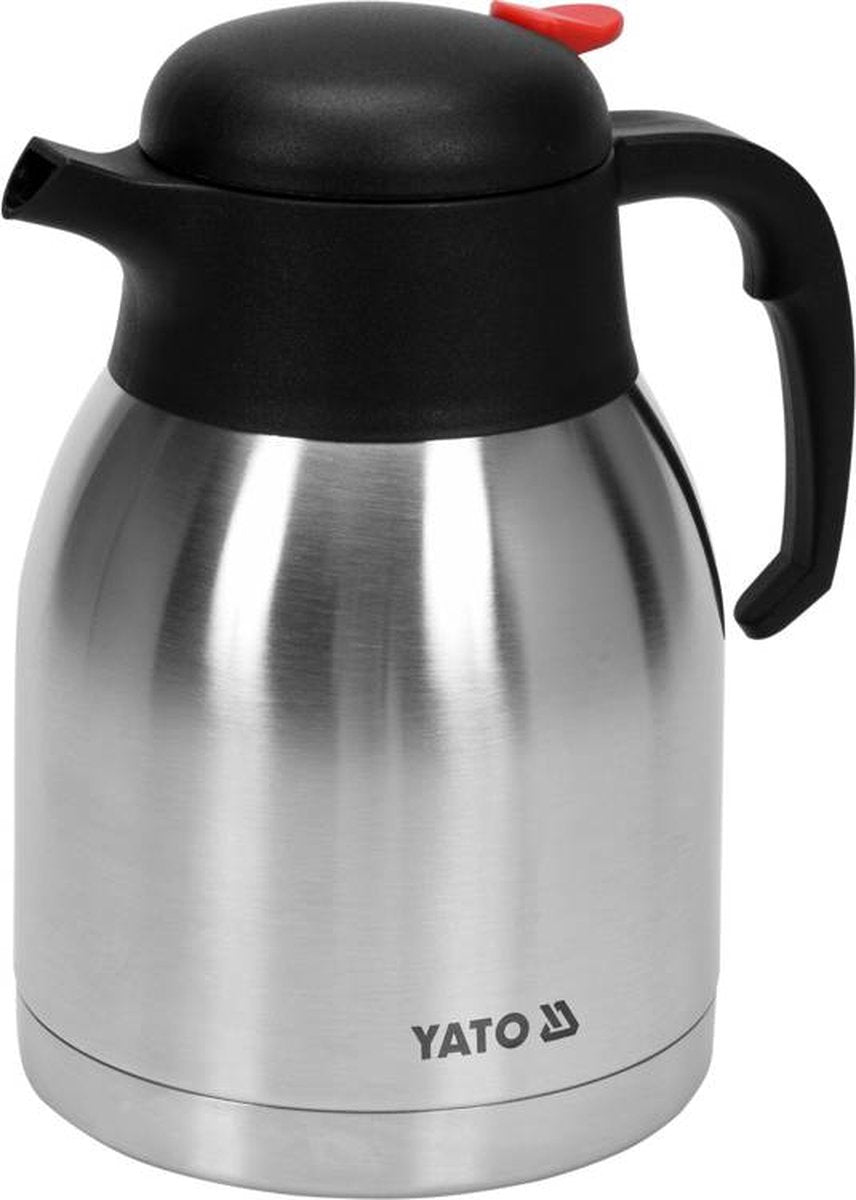 Yato yg-07013, thermos 1,5 l noir, acier inoxydable, polypropylène (pp), acier inoxydable, usage quotidien