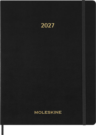 Agenda Moleskine 15 mois - 2027 - planificateur essentiel - hebdomadaire - vertical - xxl - noir