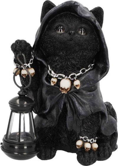 Nemesis now - lanterne féline faucheuses 18,5 cm statue - multicolore
