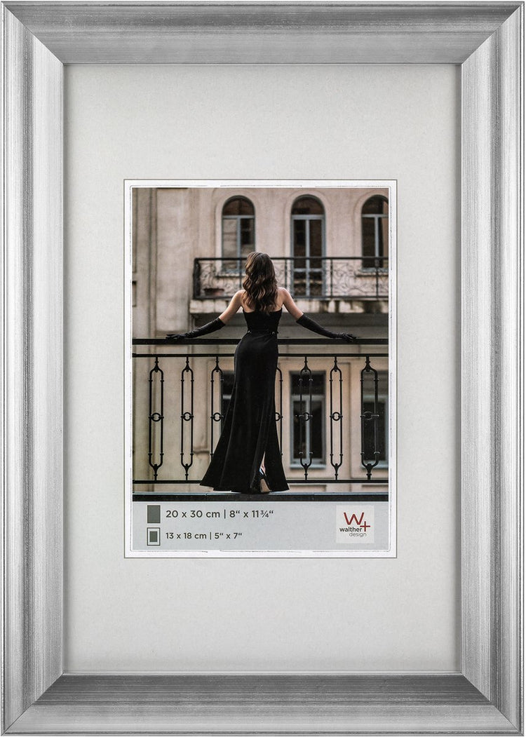 Walther Venise - cadre photo - format photo 20x30 cm - argent