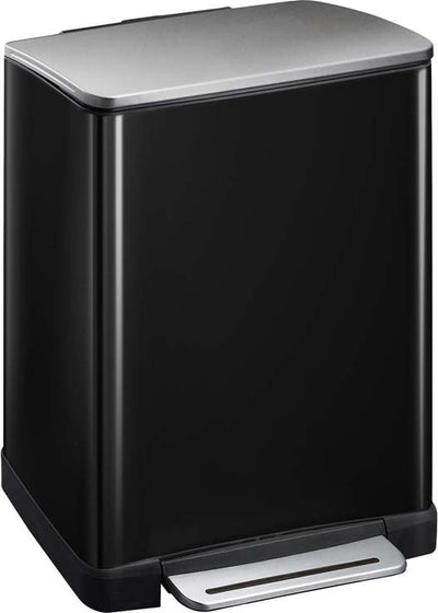 Eko Eko Pedal Bin E-Cube 28 L + 18 L MATTZWART