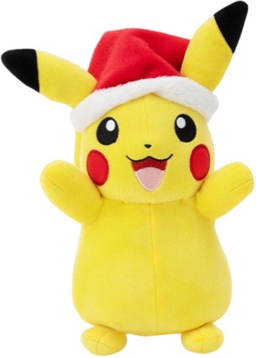 Pokémon de Jazware | pikachu avec bonnet de Noel - peluche 20 cm