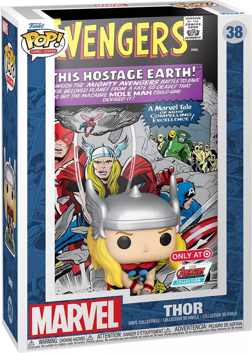 Funko-pop ! couverture de bande dessinée Marvel - Thor - édition spéciale (exclusive) #38