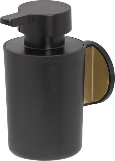 Tiger tune - distributeur de savon 180 ml - sans perçage - ruban adhésif 3m - or brossé noir