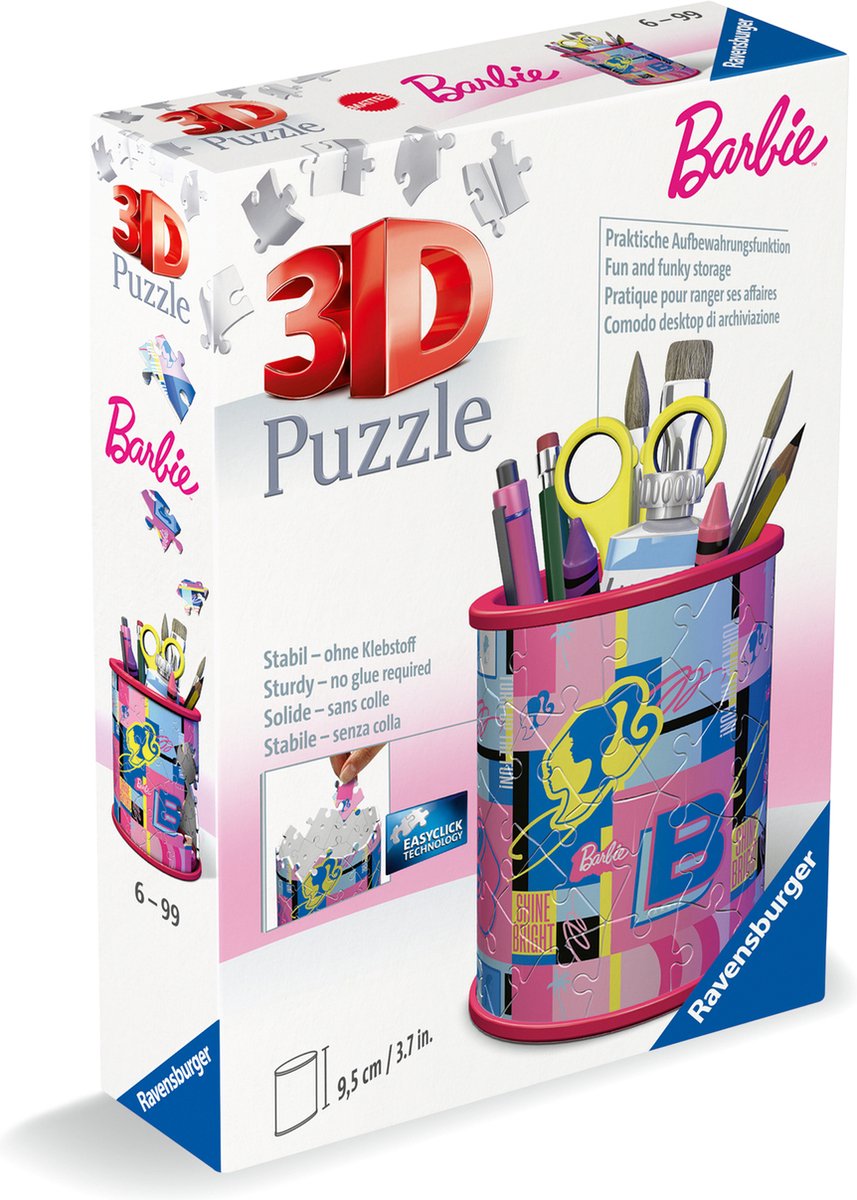Ravensburger 3d Puzzle Penbak Barbie, 54e.