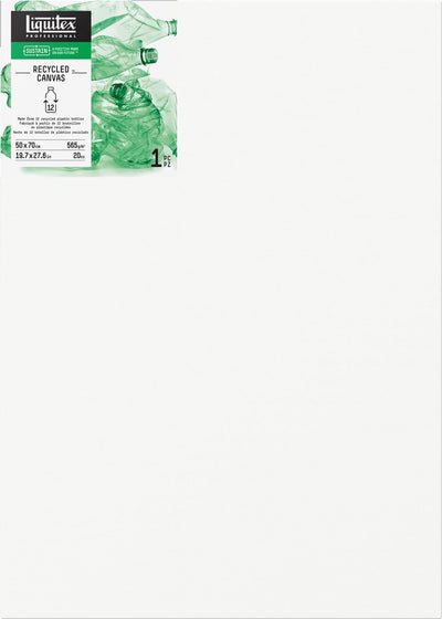 Liquitex 418050070 toile plastique recyclé 50×70 cm – bord profond | triple amorçage | Plastique 100 % recyclé | cadre en bois fsc | pour peinture à l'huile acrylique | toile d’art durable | 565g m²