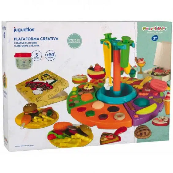 Playgo grande pâte ensemble avec des formes pratiques.