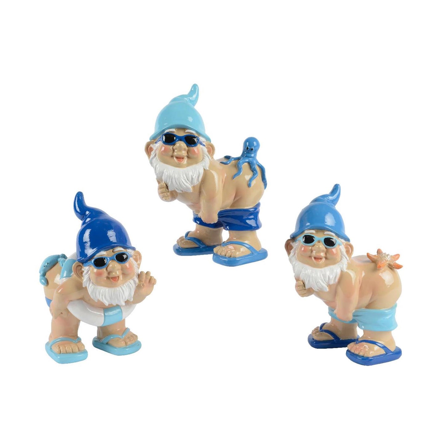 Decoris figurine gnome étés 12x10x18cm